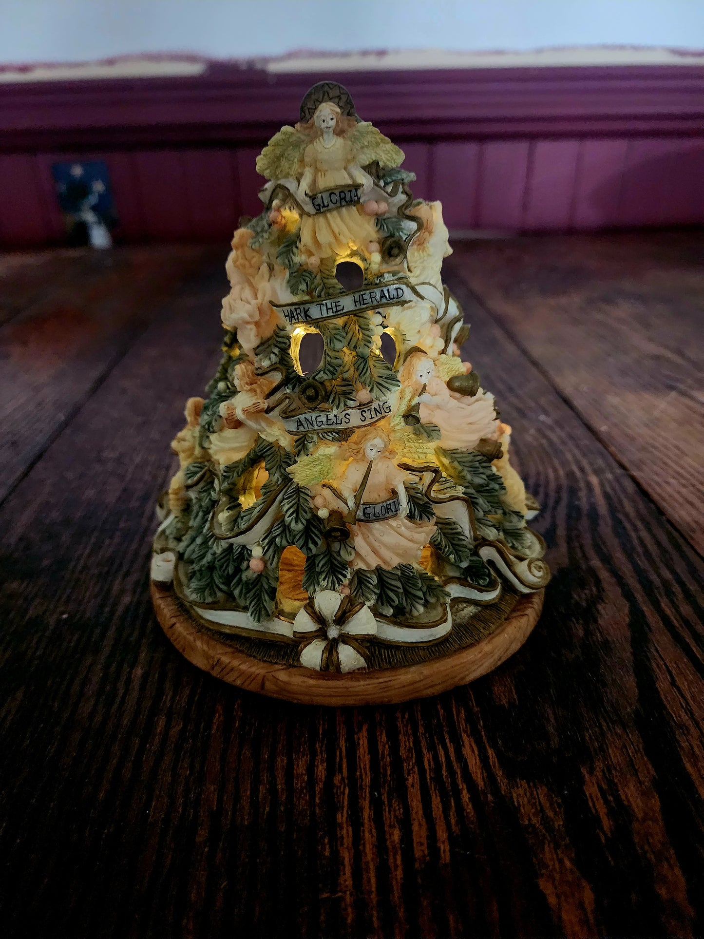 Vintage Christmas Tree Votiveange Gifts Tea Light Candle Holder