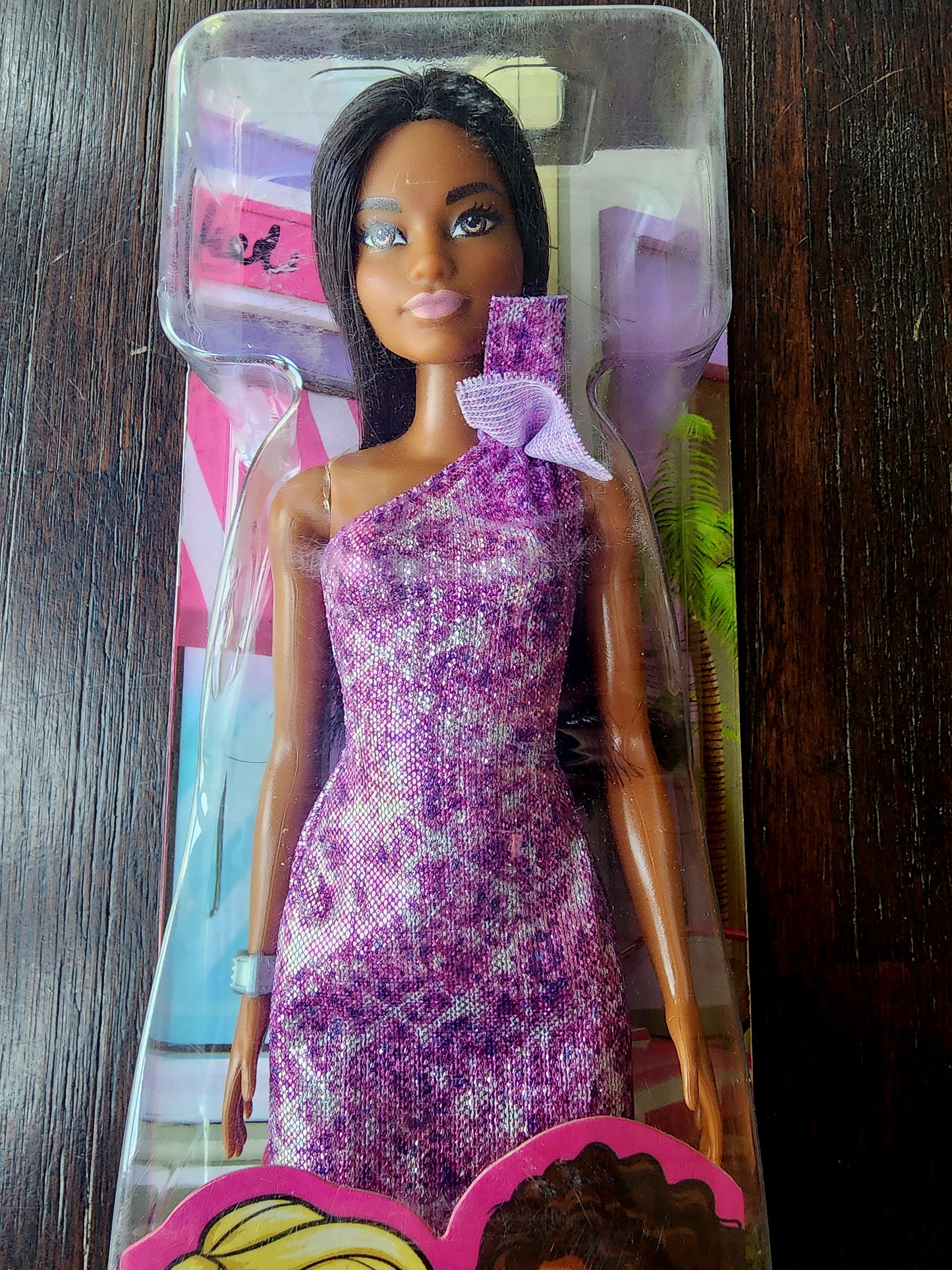 Barbie Glitz Doll Glitter Purple Dress African American GRB34 Mattel