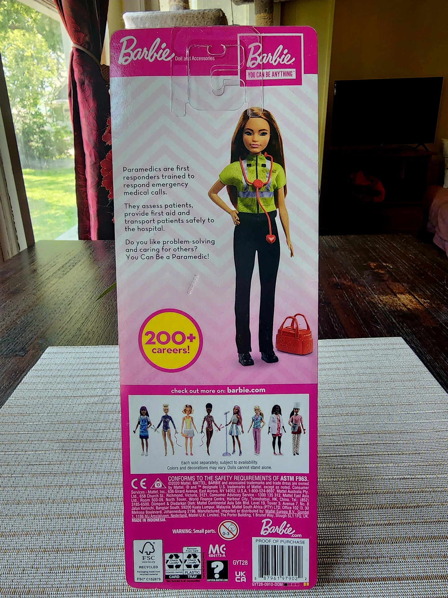 Barbie You Can Be Anything Collector Paramedic Doll 2020 Mattel