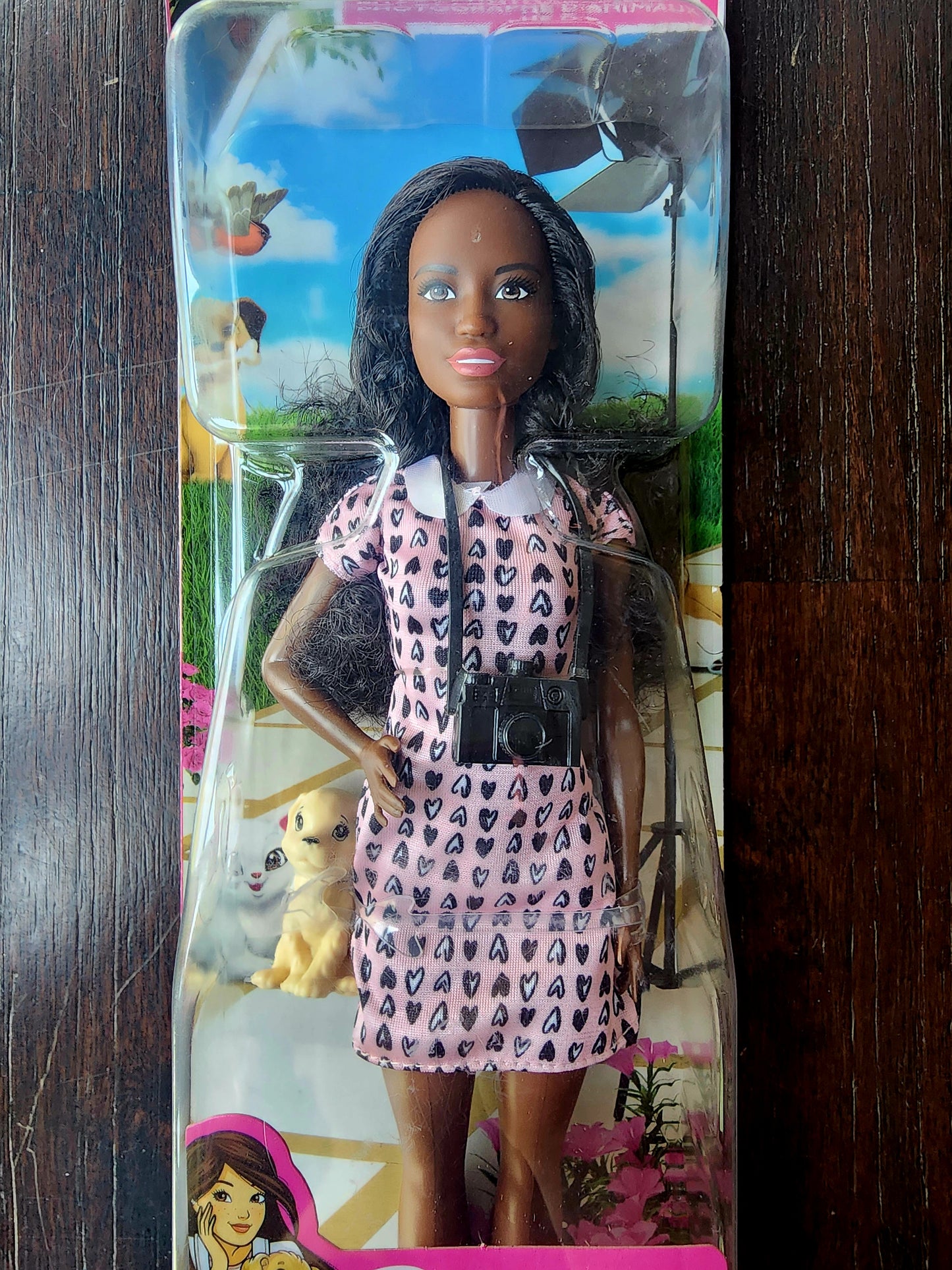 Barbie "You Can Be Anything" Pet Photographer Doll Set With Dog NIB #HCN10
