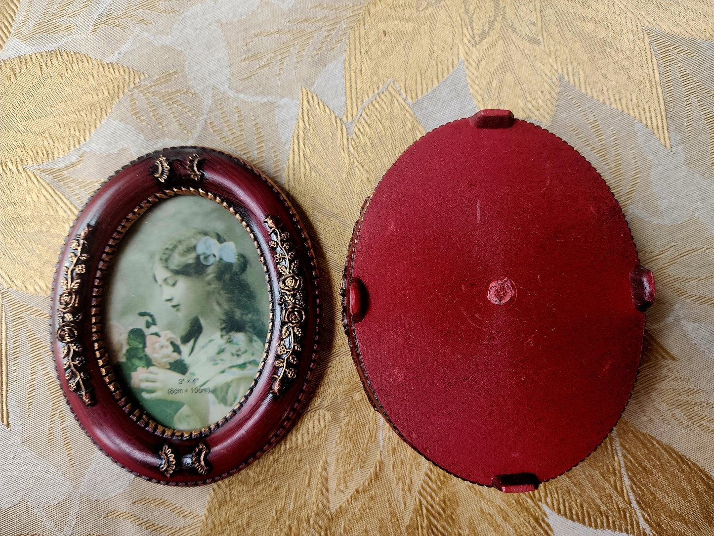 Antique Style Multi-Box with Photo Frame 3"x4" Hand Finished, NEW