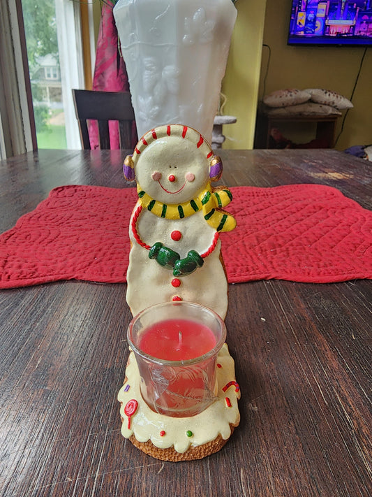 Trippie's Inc Gingerbread Christmas Cookie Votive Light 2004 With Box