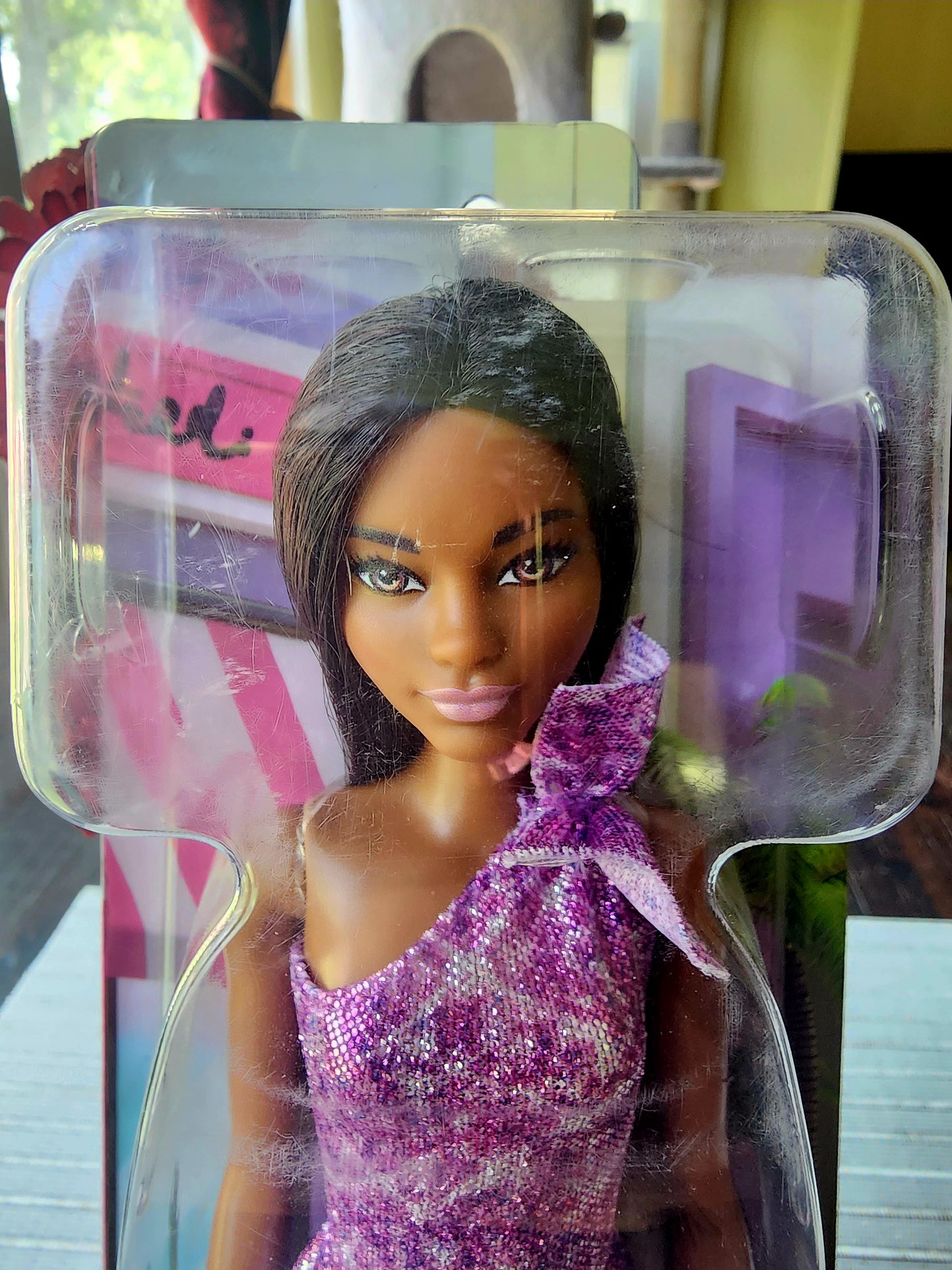 Barbie Glitz Doll Glitter Purple Dress African American GRB34 Mattel