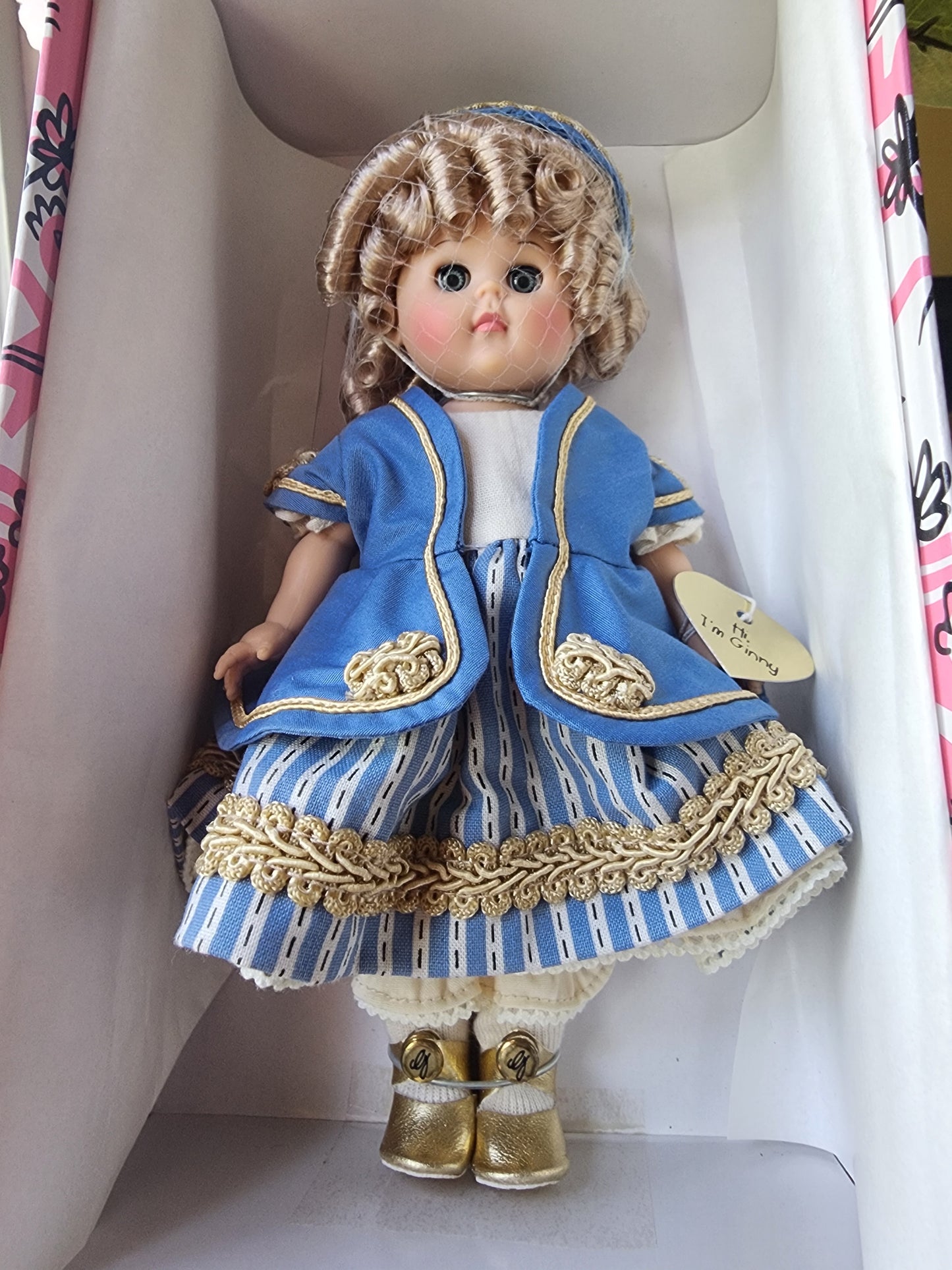 2001 Vogue Ginny GOLDILOCKS 8" Doll #1HP189 New In Box